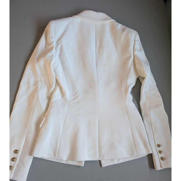 NWD Alice + Olivia Double Breasted Open Blazer Jacket Size 0 Cream #4F453 - Picture 14 of 16